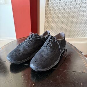 Cole Haan Zerogrand Wing Oxford in Black Suede